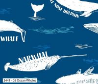 EXPLORE OCEAN WHALES, 100% COTTON BY THE NATURAL HISTORY MUSEUM. 