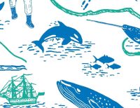 EXPLORE OCEAN MAP, 100% COTTON BY THE NATURAL HISTORY MUSEUM.  