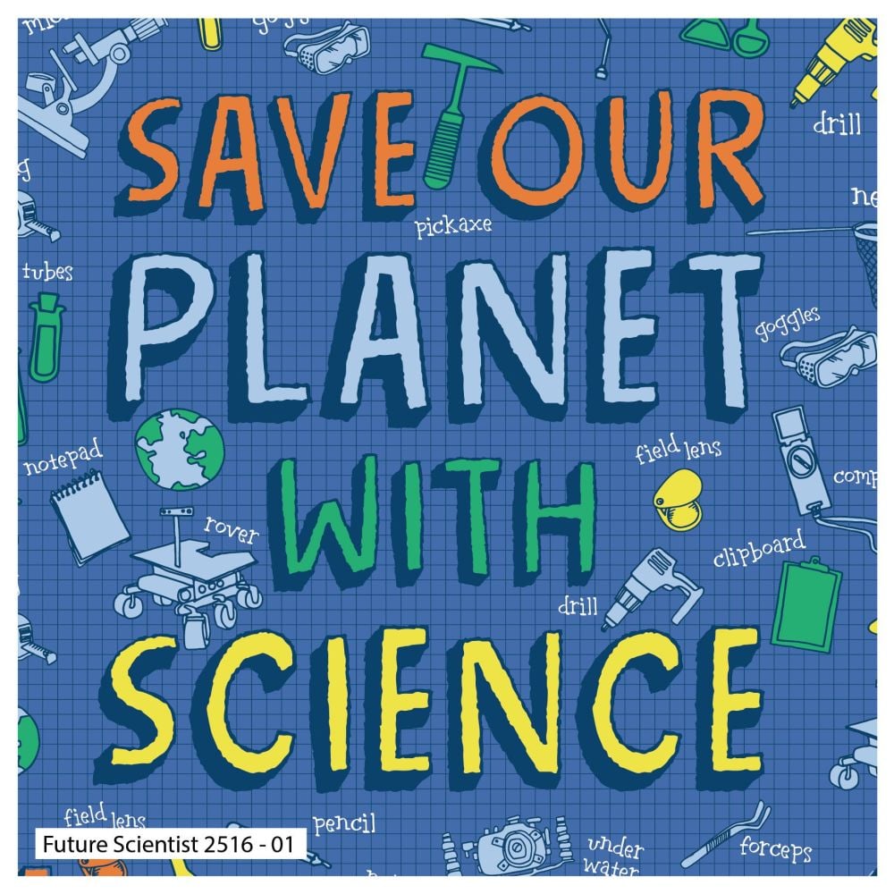 FUTURE SCIENTIST, 100% COTTON BY THE NATURAL HISTORY MUSEUM. SPECIAL OFFER