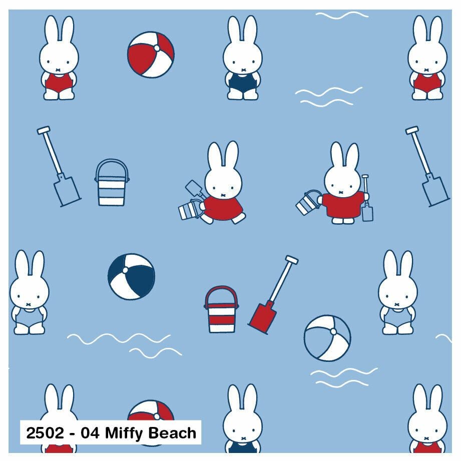 MIFFY BEACH ON 100% COTTON BY THE COTTON CRAFT CO'.  