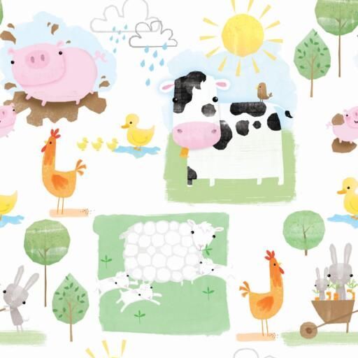 PLAYFUL FARM FROM THE CRAFT COTTON COMPANY, 100% COTTON.