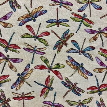 CHATHAM GLYN NEW WORLD TAPESTRY, DRAGONFLIES.