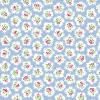 CHATHAM GLYN  100% COTTON. DAINTY FLOWER, 5 COLOURS AVAILABLE.