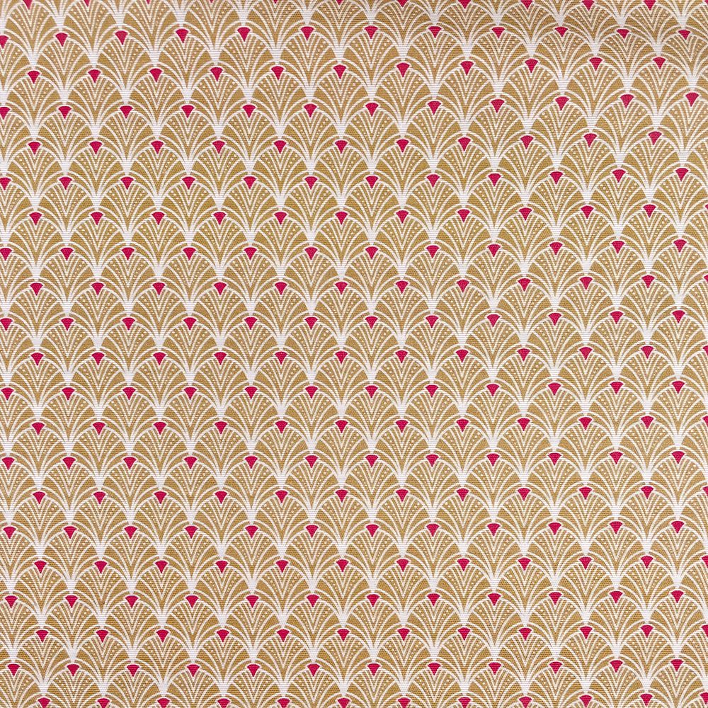 100% COTTON PANAMA FOR CURTAINS AND SOFT FURNISHINGS. ART DECO SAND.