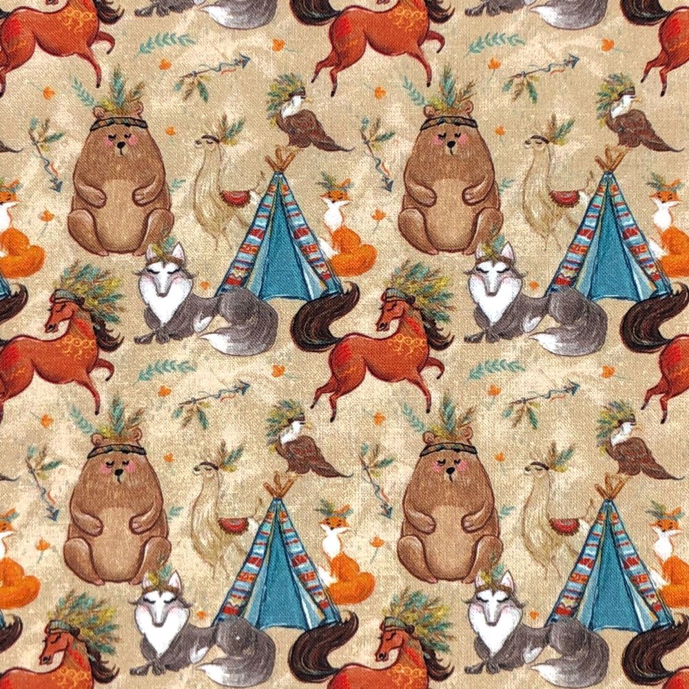 100% COTTON, 140 CMS WIDE. 'BOHO' RANGE, 4 DESIGNS TO CHOOSE FROM. DESIGN 1