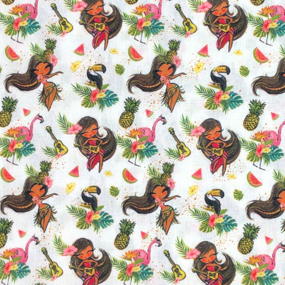 100% COTTON, 140 CMS WIDE. 'TROPICAL' RANGE, 4 DESIGNS TO CHOOSE FROM. DESI