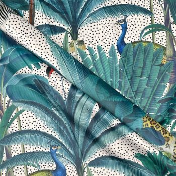 VELVET FURNISHING OR CURTAIN FABRIC 148 CMS WIDE, 290GSM. ROYAL PALM NATURAL.