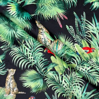 VELVET FURNISHING OR CURTAIN FABRIC 148 CMS WIDE, 290GSM. AMAZON BLACK.