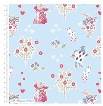 ALICE IN WONDERLAND BY CRAFT COTTON COMPANY, 100% COTTON. QUEEN OF HEARTS. **Special buy**