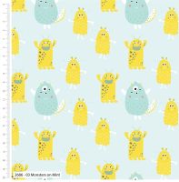 CUTEST LITTLE MONSTERS BY CRAFT COTTON COMPANY, 100% COTTON. **Special buy** Mint.