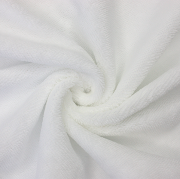 WHITE BAMBOO TOWELLING