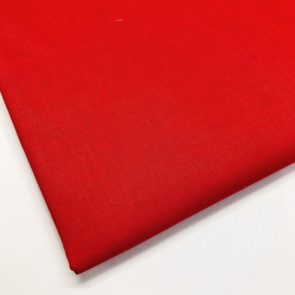100% COTTON,  BY CHATHAM GLYN, 150 CMS WIDE, 60 COUNT. RED