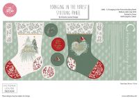 Foraging in The Forest – Victoria Louise – Christmas Panel range, STOCKING PANEL. REDUCED TO £5
