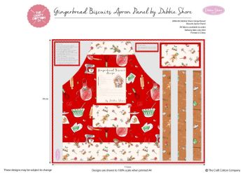Gingerbread Biscuits – Debbie Shore – Christmas Apron Panel