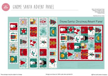 Gnome Santa – Christmas – Advent Panel.