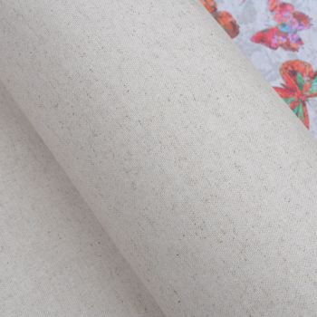 100% COTTON PANAMA NATURAL CREAM WITH TEFLON COATING,  HEAVY WEIGHT 270GSM- 54 INCH WIDE.