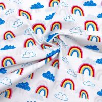 RAINBOW & CLOUDS BY CRAFT COTTON COMPANY, 100% COTTON. 