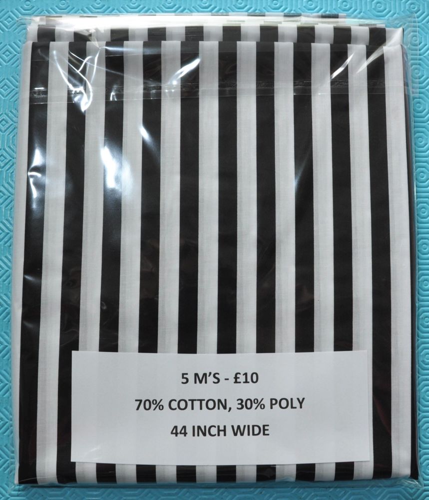 5 METRE PACK, 70% COTTON - 30% POLY, 44 INCH WIDE. DESIGN 7.