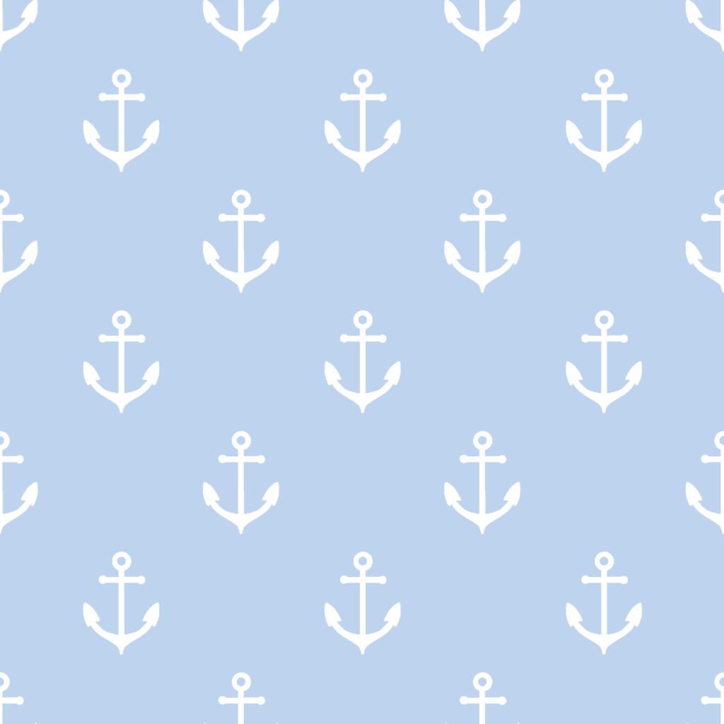 ANCHORS ON PALE BLUE BY CRAFT COTTON COMPANY, 100% COTTON. **Special buy**