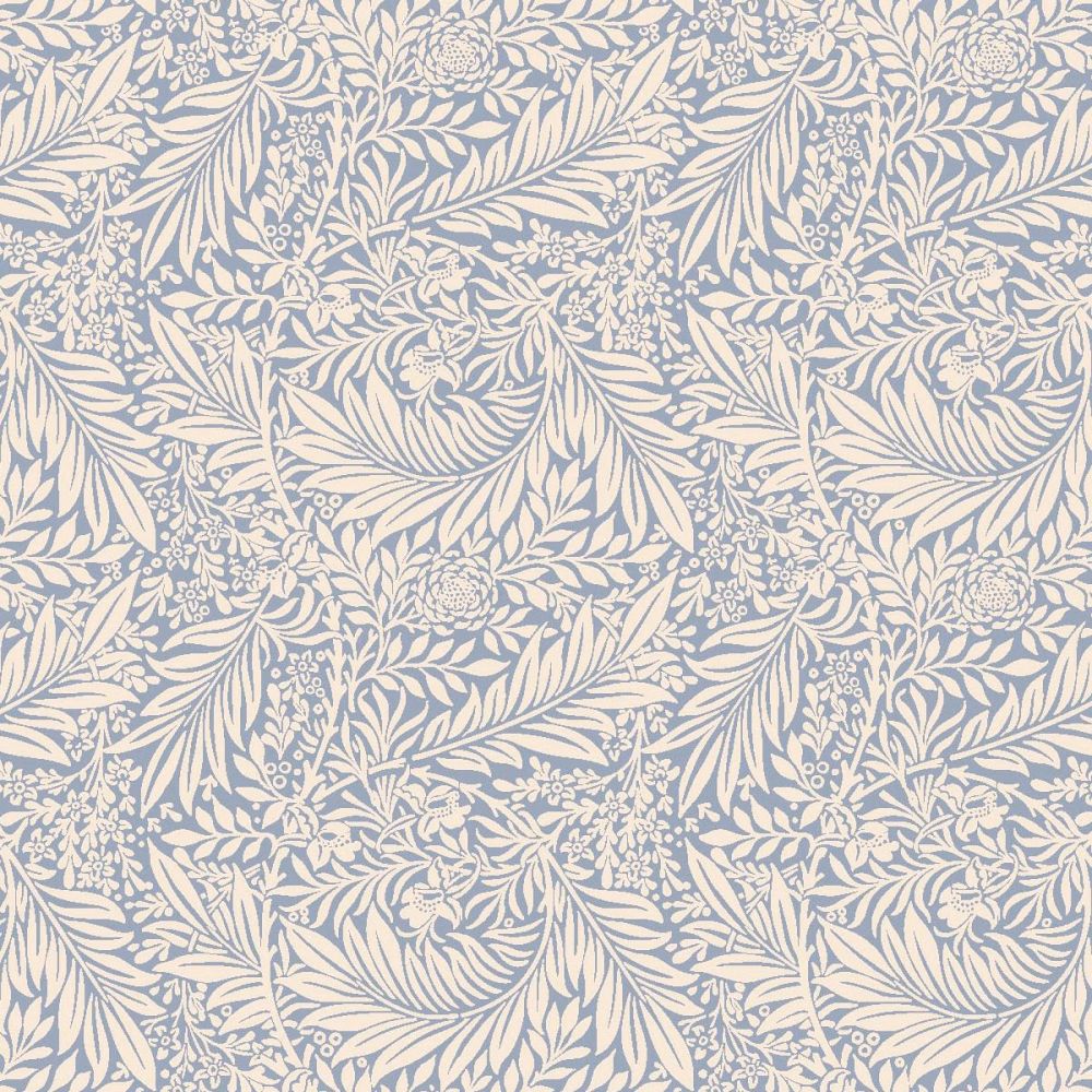 WILLIAM MORRIS LARKSPUR IN AZURE BY CHATHAM GLYN, 100% COTTON, 140 CMS WIDE