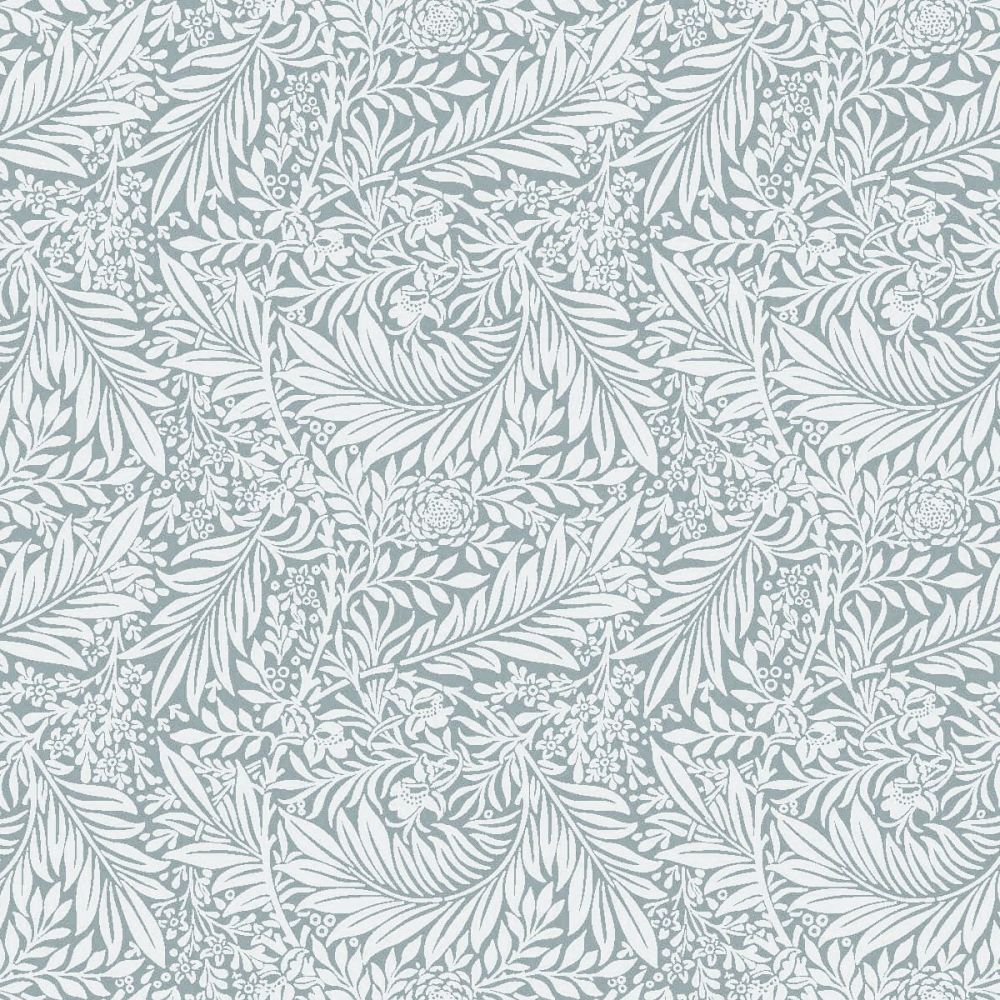 WILLIAM MORRIS EBONY IN SILVER GREY BY CHATHAM GLYN, 100% COTTON, 140 CMS W