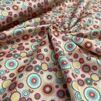 EUROPEAN 100% COTTON BY CHATHAM GLYN, 150GSM, 140 CMS WIDE. RETRO FLORAL.