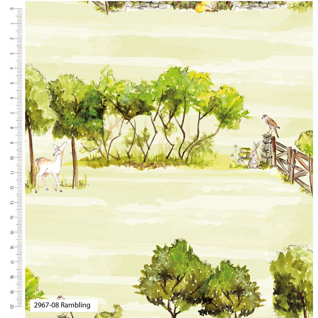 Debbie Shore 100% cotton from the A Country Walk range. PRE ORDER. Rambling