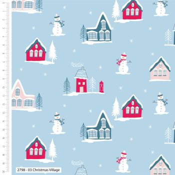 Christmas village by Craft Cotton Co', 100% COTTON.