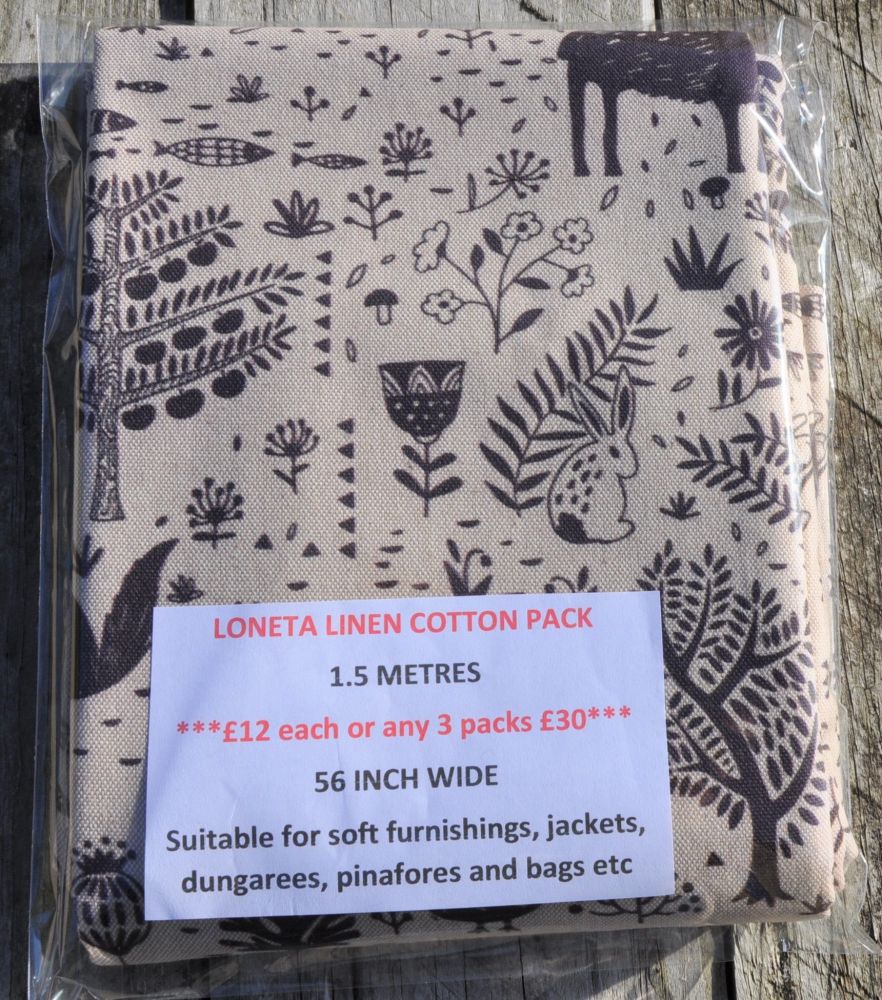 Loneta cotton panama 1.5 m pack. Design 1.