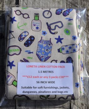 Loneta cotton panama 1.5 m pack. Design 5.
