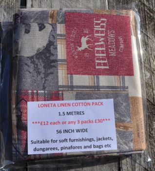 Loneta cotton panama 1.5 m pack. Design 6.