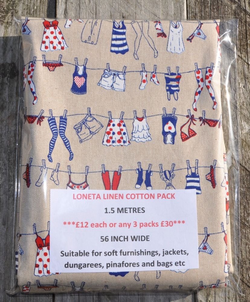 Loneta cotton panama 1.5 m pack. Design 12.