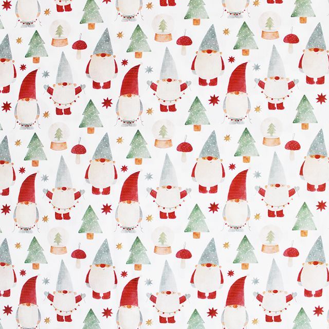 Gonk Christmas fabric, 100% cotton by Little Johnny.