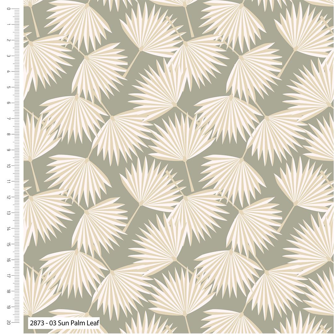 The Natural Collection by Craft Cotton Co', 100% COTTON. PALM LEAF.