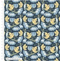 PREMIUM RANGE 100% cotton. Birds & Poppies from the Birds in Nature range by Voysey V&A