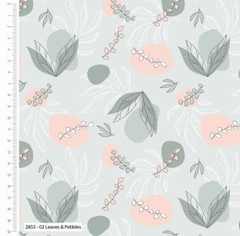 100% cotton from The Flourish and Grow range by Craft Cotton Co' Pebbles. REDUCED TO CLEAR.
