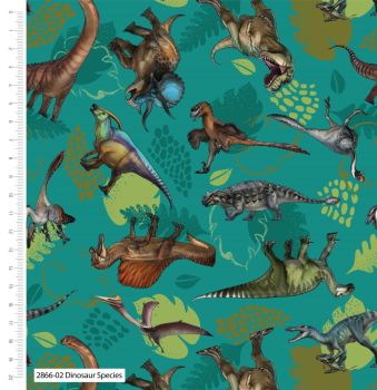 100% cotton from the Natural History Museum range by Craft Cotton Co' Species. REDUCED TO CLEAR.