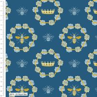 100% cotton from the Honey Bee range by Craft Cotton Co' Royal Crown. REDUCED TO CLEAR.