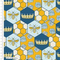 100% cotton from the Honey Bee range by Craft Cotton Co' Patchwork. REDUCED TO CLEAR.