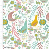 100% cotton from the Freehand Birds range by Craft Cotton Co' - Birds. REDUCED TO CLEAR.