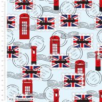 100% cotton from the Happy & Glorious range by Craft Cotton Co' - Stamps & Taxis. REDUCED TO CLEAR.