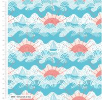 100% cotton from the By the Coast range by Craft Cotton Co' - Sunset. REDUCED TO CLEAR.