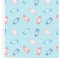 100% cotton from the By the Coast range by Craft Cotton Co' - Little Boats. REDUCED TO CLEAR.