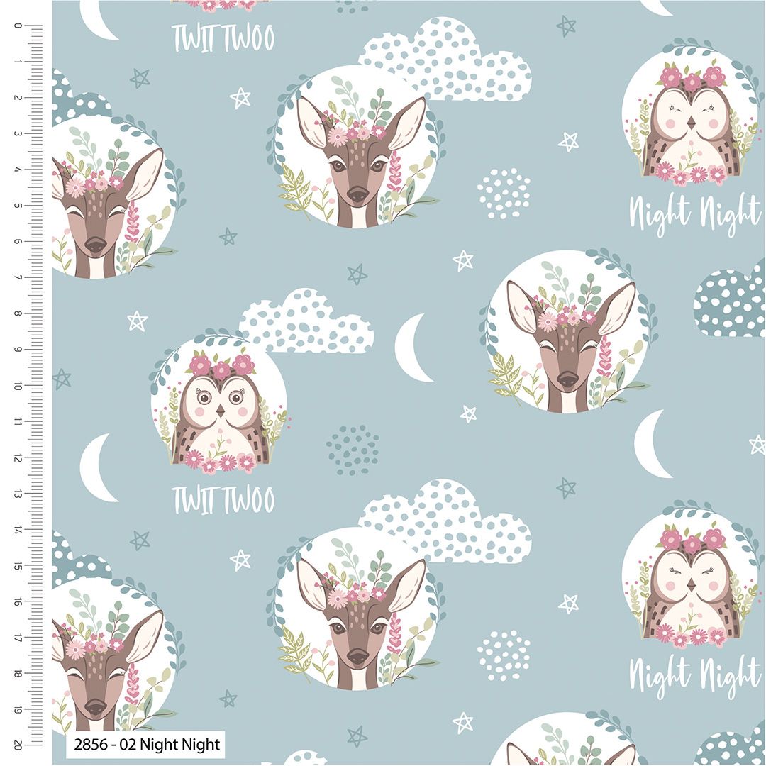 100% cotton from the Little Explorer range by Craft Cotton Co' - Night Nigh