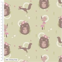 100% cotton from the Little Explorer range by Craft Cotton Co' - Daisy Chain. REDUCED TO CLEAR.