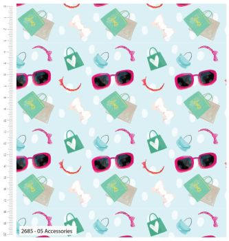 100% cotton from the Girls Day Out range by Craft Cotton Co' - Accessories. REDUCED TO CLEAR.