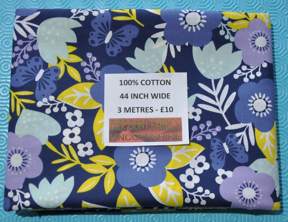 3 METRE PACK, 100% cotton, 44 inch wide. PACK D
