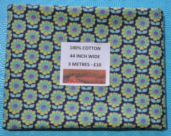 3 METRE PACK, 100% cotton, 44 inch wide. PACK E