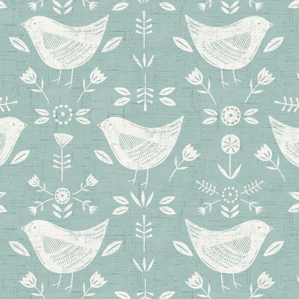 Scandi collection by Fryetts Fabrics - Narvik in sea foam.