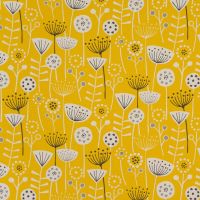 Scandi collection by Fryetts Fabrics - Bergen in ochre.